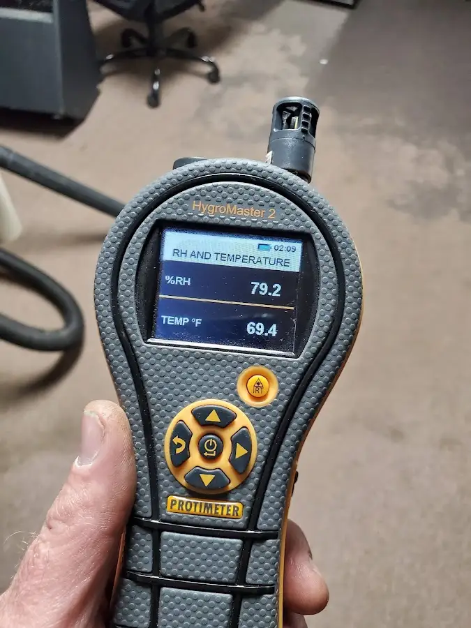 Moisture meter humidity assessment for Fire & Smoke Damage Restoration in East Orange