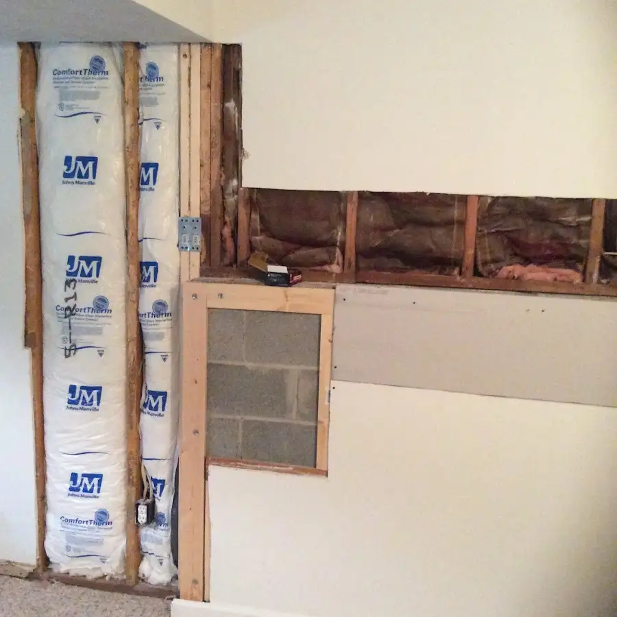 Wall insulation replacement during Structural Drying in East Orange